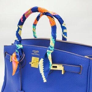 Skinny Scarf | Hand Bag, Neck Scarf (2 pieces) - Color Set #7 / Brand NEW